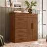 Conjunto Guarda Roupa e Cômoda Art Avelã - 5