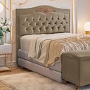 Ver imagem 1 de Cabeceira Holanda 195cm King Size Estofada Veludo Star Confort