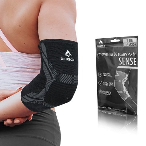 Cotoveleira de Compressão Sense Alasca - Estabilidade e proteção. Ideal para todo tipo de esporte.:G