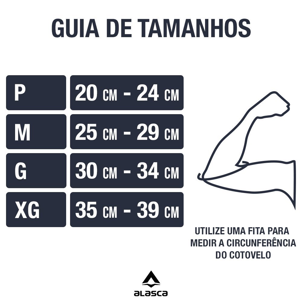 Cotoveleira de Compressão Sense Alasca - Estabilidade e proteção. Ideal para todo tipo de esporte.:G - 2