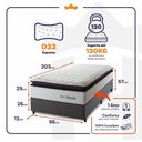 Ver imagem 3 de Cama Box Espuma San Diego Solteirão 96x203 2 King House
