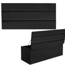 Ver imagem 1 de Kit Painel Cabeceira E Calçadeira Baú 140cm Casal Preto