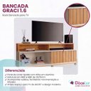 Ver imagem 6 de Rack Bancada Graci 1.6 para TV até 60" Polegadas e Rodizios