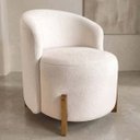 Ver imagem 1 de Poltrona Lounge Bouclé Estopar ? Moderna para Sala, Recepção e Quarto
