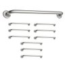 Alça Barra de Apoio 70cm Inox Idoso Apoio Kit 9 Unidades Cadeirante Deficiente Box Banheiro Corredor - 1