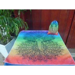 TOALHA ESOTERICA GANESHA MITOLOGIA HINDU VELA MANDALAS E RITUAIS CX MDF - 2
