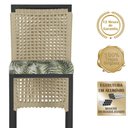 Ver imagem 3 de Mesa Bistrô 2 Banquetas Roma Preta Náutica Estofado 5 Trama Rami