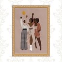 Ver imagem 1 de Quadro Moldura Dourada Viva a Diversidade 33x24cm:com Acetato