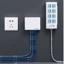 Ver imagem 3 de Kit Clip Organizador de Cabos e Fios Adesivo 3M 40 Un Fixador Zigzag Passa Fio Branco TV Rede Pc