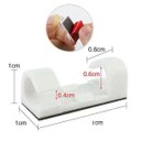 Ver imagem 2 de Kit Clip Organizador de Cabos e Fios Adesivo 3M 40 Un Fixador Zigzag Passa Fio Branco TV Rede Pc