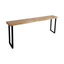 Ver imagem 4 de Conjunto Industrial 200cm Guatemala Aparador com 4 Banquetas Industriais Base Ferro Preto Preto