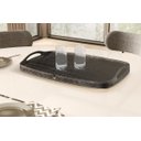 Ver imagem 1 de Bandeja Decorativa Vale Madeira e Couro:Preto/Ebano