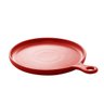 Travessa Porcelana Redonda C/cabo Nórdica Vermelho 26x2,5cm - 1