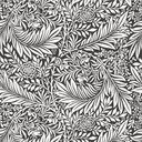 Ver imagem 1 de Papel de Parede Folhagem 2d Cinza e Branca - 1,50x0,50m