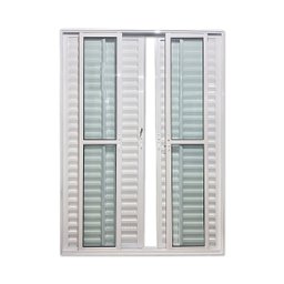 Porta Balcão 6 Folhas Veneziana 210x160 Branco Linha 25 - 2