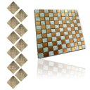 Ver mais imagens de Pastilha De Vidro Autocolante Kit 11 Uni Parede Cozinha Banheiro Decorativa Facil Aplicacao Reforma