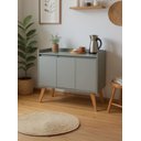 Ver imagem 1 de Aparador Buffet 90cm Retro MDF Verde Madri - On Móveis