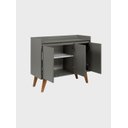 Ver imagem 5 de Aparador Buffet 90cm Retro MDF Verde Madri - On Móveis