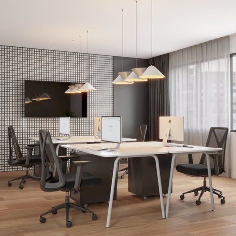 Cadeira Office San Francisco Diretor PP em Tela Mesh - Fratini