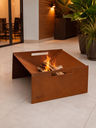 Ver imagem 5 de Lareira Externa Aço Corten Ecologica a Lenha 24x49x49cm