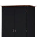 Ver imagem 3 de Guarda Roupa Solteiro 2 Portas 1 Gaveta 60406 Linz Móveis - Preto/Imbuia