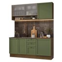 Ver imagem 2 de Armário de Cozinha Compacta 180 Cm Rustic-verde Vik Madesa 03 Rustic-verde