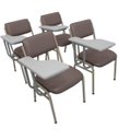 Ver imagem 1 de Kit com 4 Cadeiras para Auditórios Linha Hotel Smart Marrom