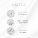 Ver imagem 6 de Colcha 400 Fios Bambu Branca Bali Kacyumara - Casa k