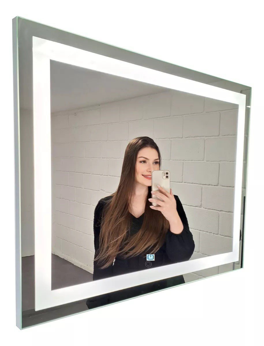 Ver imagem 7 de Espelho Jateado Iluminado com Led Frio e Touch 100x60cm Horizontal