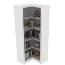 Ver imagem 6 de Armário de Canto Para Escritório E Home Office 4 Prateleiras Brandon 171x68 T01 Branco - Lyam