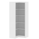 Ver imagem 3 de Armário de Canto Para Escritório E Home Office 4 Prateleiras Brandon 171x68 T01 Branco - Lyam