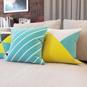 Ver imagem 4 de Almofadas Amarelas e Azuis Decorativas Kombi para Sofá 40x40