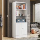 Ver imagem 2 de Armário Gamer 2 Portas Branco - Qmovi