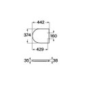 Ver imagem 2 de Assento Original com Queda Amortecida Inspira Round Onix Roca