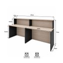 Ver imagem 5 de Conjunto 2 Balcões de Atendimento e Recepção Comercial 120x60cm para Loja, Comércio e Escritório