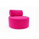 Ver imagem 1 de Poltrona Orgânica Flora Decorativa Veludo Rosa Pink do Lar Móveis e Decoração