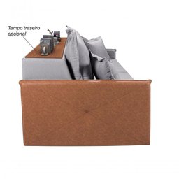 Sofá Bali 1,80 3 Lugares Compose Império Estofados Linho Linho Grafite 199/856 - 2