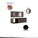 Ver imagem 4 de Penteadeira Camarim Potaro com Nicho Decorativo Preto G96 - Gran Belo