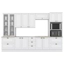 Ver imagem 1 de Cozinha Modulada 7 Pecas 343 Cm Ce172 Americana Henn Branco Calcare