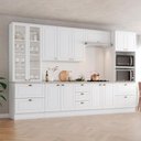 Ver imagem 2 de Cozinha Modulada 7 Pecas 343 Cm Ce172 Americana Henn Branco Calcare