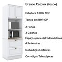 Ver imagem 7 de Cozinha Modulada 7 Pecas 343 Cm Ce172 Americana Henn Branco Calcare