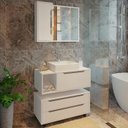 Ver imagem 2 de Conjunto 4 Peças para Banheiro Bn3600x43x44x45 Branco Tecno Mobili