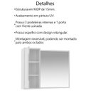 Ver imagem 7 de Conjunto 4 Peças para Banheiro Bn3600x43x44x45 Branco Tecno Mobili