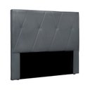 Ver imagem 1 de Cabeceira Decorativa Queen Size 1,60M Yves Veludo Cinza - Gran Belo