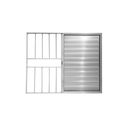 Ver imagem 2 de Veneziana 3 Folhas Aluminio Brilhante com Grade 1,00x1,20