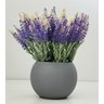 Arranjo Flores Artificial Folhagem Lavanda Planta Com Vaso - 1
