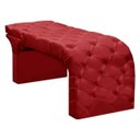 Ver imagem 6 de Maca Estofada Estética Cílios Regulável Spa Suede Maitê:vermelho