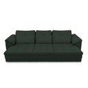Ver imagem 6 de Sofá Retrátil Manual Sala de Estar Nolan Bipartido 257cm Conforto Premium em Couro Verde G58 - Gran