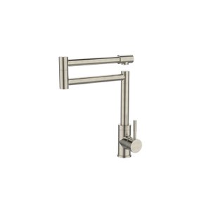 Torneira Misturador Monocomando Cozinha Articulável Dobrável Gourmet Aço Escovado 10835-560s Jiwi