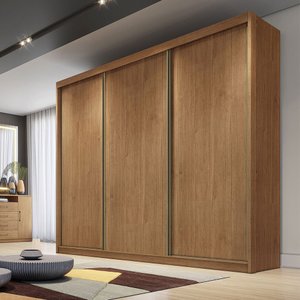 Guarda Roupa Dublin 3 Portas 6 Gavetas Clic Móveis